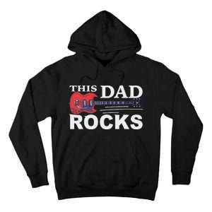 This Dad Rocks Guitar Old Rockers Tall Hoodie