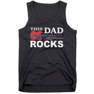 This Dad Rocks Guitar Old Rockers Tank Top