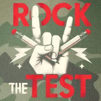 Testing Day Rock The Test Rock Music Teach.er Student Legacy Tie Dye Trucker Hat