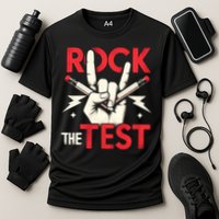 Testing Day Rock The Test Rock Music Teach.er Student Performance Shirt