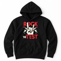 Testing Day Rock The Test Rock Music Teach.er Student Hoodie