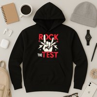 Testing Day Rock The Test Rock Music Teach.er Student Hoodie
