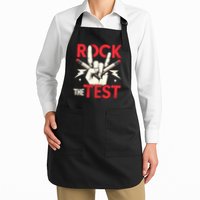 Testing Day Rock The Test Rock Music Teach.er Student Apron
