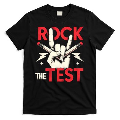 Testing Day Rock The Test Rock Music Teach.er Student T-Shirt