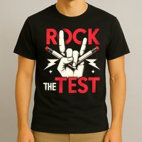 Testing Day Rock The Test Rock Music Teach.er Student T-Shirt