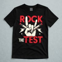 Testing Day Rock The Test Rock Music Teach.er Student T-Shirt