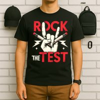 Testing Day Rock The Test Rock Music Teach.er Student T-Shirt