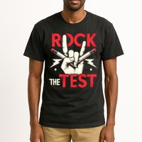 Testing Day Rock The Test Rock Music Teach.er Student Tall T-Shirt