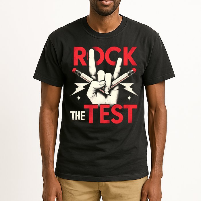 Testing Day Rock The Test Rock Music Teach.er Student Tall T-Shirt