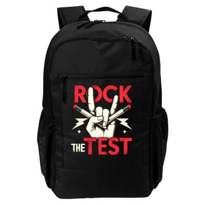 Testing Day Rock The Test Rock Music Teach.er Student Backpack