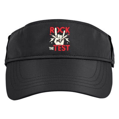 Testing Day Rock The Test Rock Music Teach.er Student Adult Drive Performance Visor