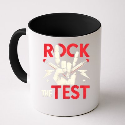 Testing Day Rock The Test Rock Music Teach.er Student Mug
