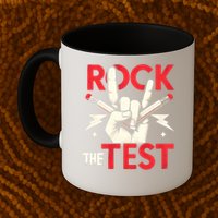 Testing Day Rock The Test Rock Music Teach.er Student Mug