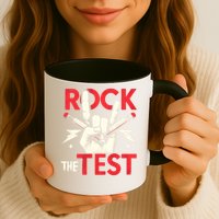 Testing Day Rock The Test Rock Music Teach.er Student Mug
