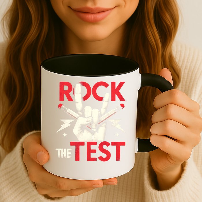 Testing Day Rock The Test Rock Music Teach.er Student Mug