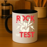 Testing Day Rock The Test Rock Music Teach.er Student Mug