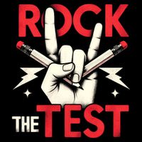 Testing Day Rock The Test Rock Music Teach.er Student 16 in Basic Backpack