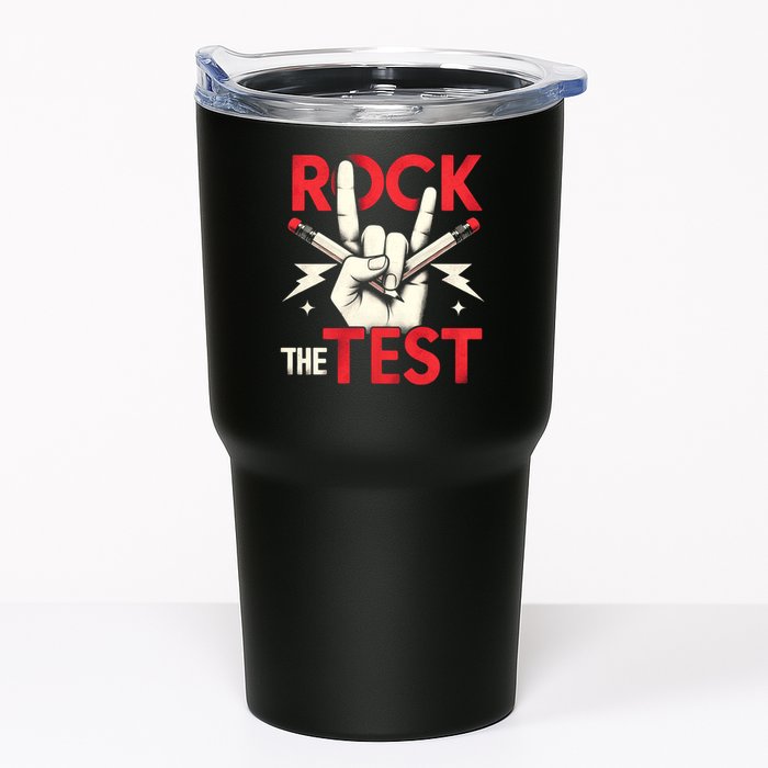 Testing Day Rock The Test Rock Music Teach.er Student Tumbler