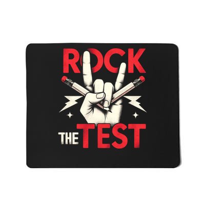 Testing Day Rock The Test Rock Music Teach.er Student Mousepad