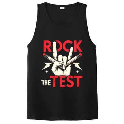 Testing Day Rock The Test Rock Music Teach.er Student PosiCharge Competitor Tank