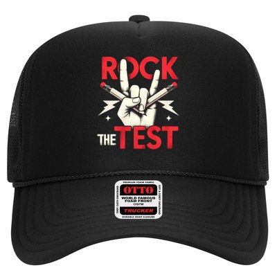 Testing Day Rock The Test Rock Music Teach.er Student Trucker Hat