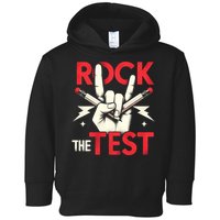 Testing Day Rock The Test Rock Music Teach.er Student Toddler Hoodie