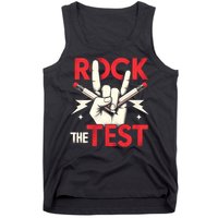 Testing Day Rock The Test Rock Music Teach.er Student Tank Top