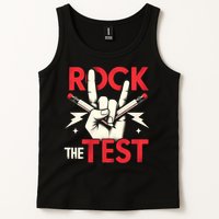 Testing Day Rock The Test Rock Music Teach.er Student Tank Top