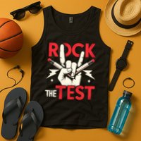Testing Day Rock The Test Rock Music Teach.er Student Tank Top