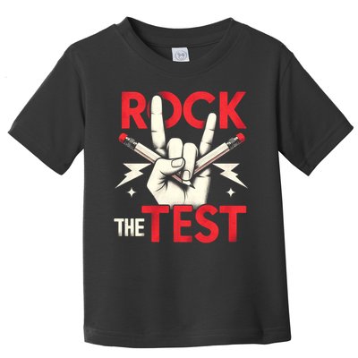 Testing Day Rock The Test Rock Music Teach.er Student Toddler T-Shirt