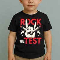 Testing Day Rock The Test Rock Music Teach.er Student Toddler T-Shirt