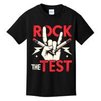 Testing Day Rock The Test Rock Music Teach.er Student Kids T-Shirt