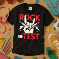 Testing Day Rock The Test Rock Music Teach.er Student Kids T-Shirt