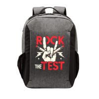Testing Day Rock The Test Rock Music Teach.er Student Vector Backpack