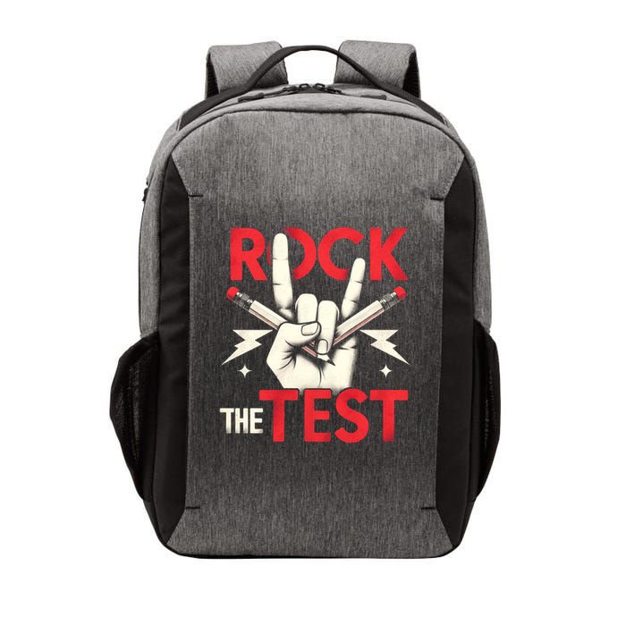 Testing Day Rock The Test Rock Music Teach.er Student Vector Backpack