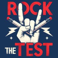 Testing Day Rock The Test Rock Music Teach.er Student Infant Baby Jersey Bodysuit