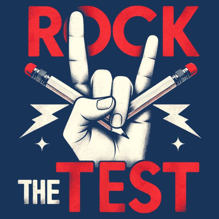 Testing Day Rock The Test Rock Music Teach.er Student Infant Baby Jersey Bodysuit