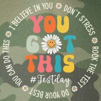Test Day Rock The Test Teacher Testing Day You Got This Legacy Tie Dye Trucker Hat