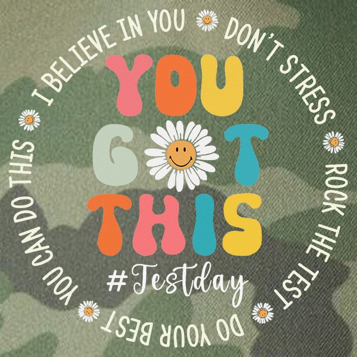 Test Day Rock The Test Teacher Testing Day You Got This Legacy Tie Dye Trucker Hat