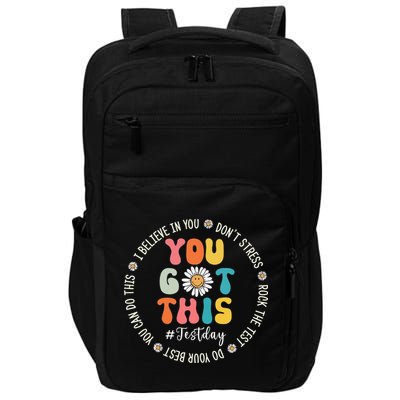 Test Day Rock The Test Teacher Testing Day You Got This Impact Tech Backpack