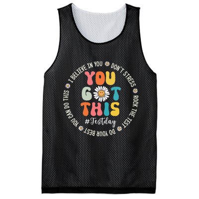 Test Day Rock The Test Teacher Testing Day You Got This Mesh Reversible Basketball Jersey Tank