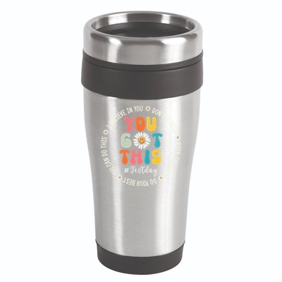 Test Day Rock The Test Teacher Testing Day You Got This 16oz Travel Tumbler