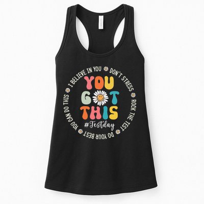 Test Day Rock The Test Teacher Testing Day You Got This Womens Tank Top