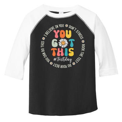 Test Day Rock The Test Teacher Testing Day You Got This Toddler Fine Jersey T-Shirt