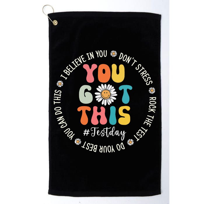 Test Day Rock The Test Teacher Testing Day You Got This Golf Towel