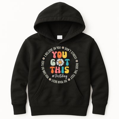Test Day Rock The Test Teacher Testing Day You Got This Kids Hoodie