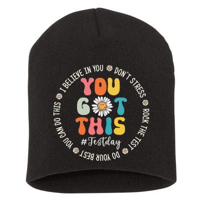 Test Day Rock The Test Teacher Testing Day You Got This Short Acrylic Beanie