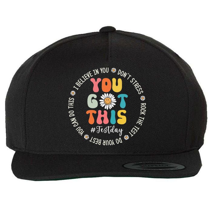 Test Day Rock The Test Teacher Testing Day You Got This Wool Snapback Cap