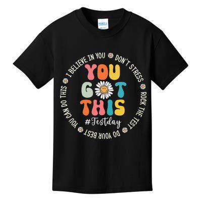 Test Day Rock The Test Teacher Testing Day You Got This Kids T-Shirt