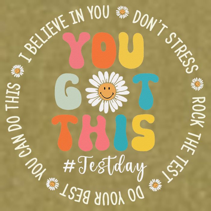 Test Day Rock The Test Teacher Testing Day You Got This Garment-Dyed Women's Muscle Tee